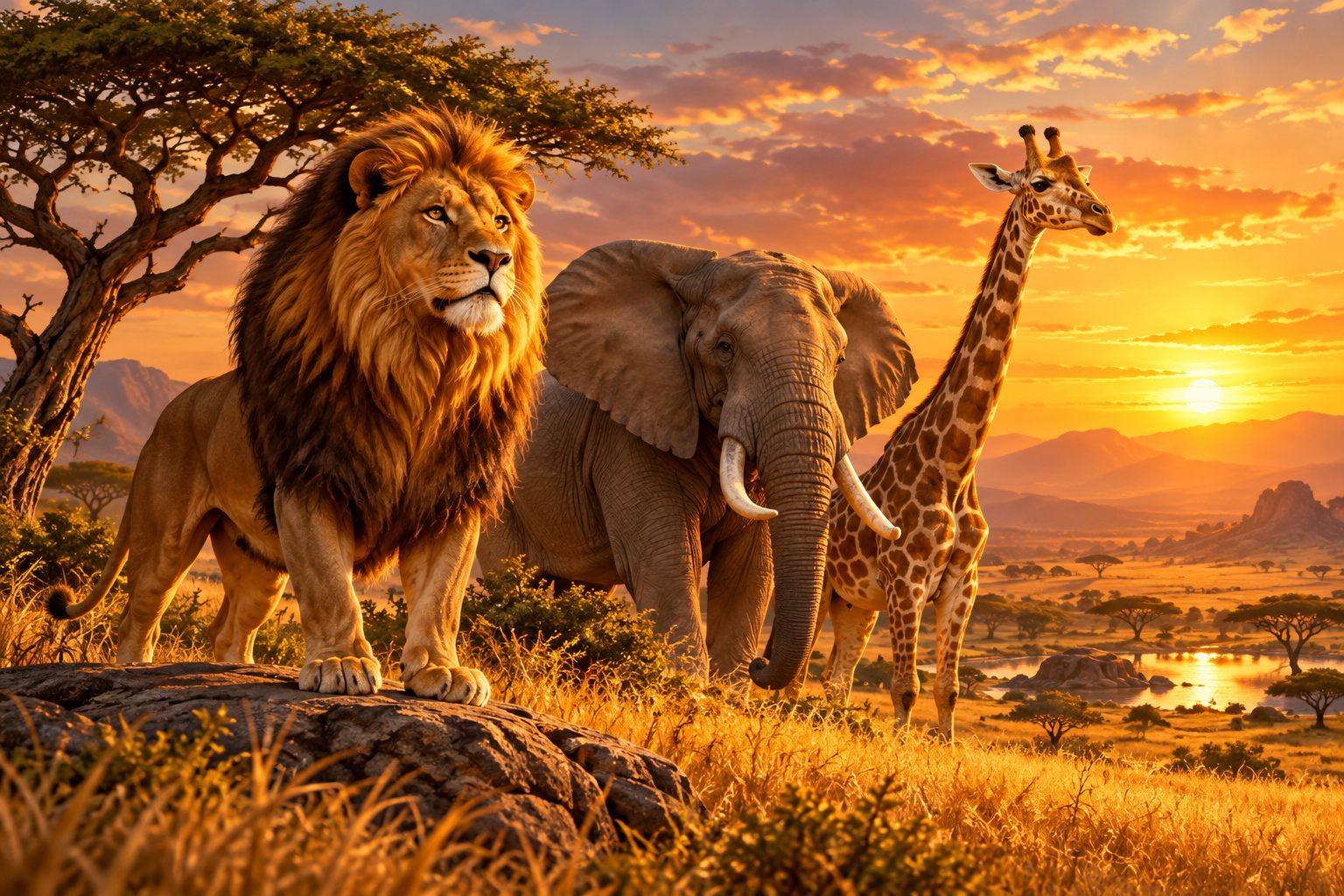 Safari tema illustration